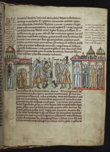 Bernardo de Claraval enviando monges para casas filhas, monges cistercienses, 1249-1250. de Unbekannt