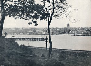Berwick - de Spittal, mostrando a ponte de Berwick, 1895 de Unbekannt