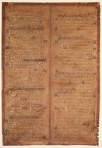 Bifólio Excisado de um Gradual Carolíngio reto, c. 830-860. de Unbekannt