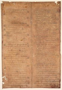 Bifolium Excised de um verso gradual carolíngia, c. 830-860. de Unbekannt