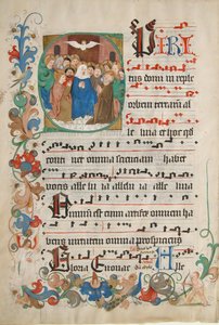 Bifolium de um Gradual, alemão, final do século XV. de Unbekannt