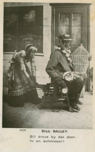 Cartão postal de Bill Bailey. Bill Bailey, Você não vai voltar para casa, era uma música popular publicada em 1902 de Unbekannt