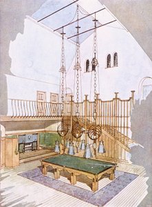 Sala de Bilhar, desenhada por George Walton, a partir de 
