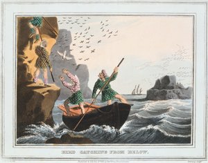 Captura de pássaro de baixo, Ilhas Shetland, 1813 de Unbekannt