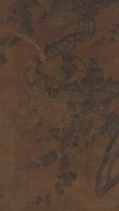 Pássaros, videiras e flores, dinastia Ming, 1368-1644. de Unbekannt