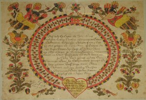 Certidão de Nascimento e Batismo, 1784. de Unbekannt