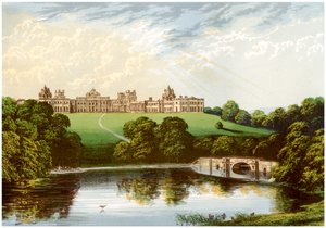 Palácio de Blenheim, Oxfordshire, casa do duque de Marlborough, c1880 de Unbekannt