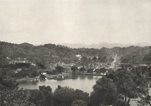 Vista do lago de Kandy de Greory-Road para NNW, 1926 de Unbekannt