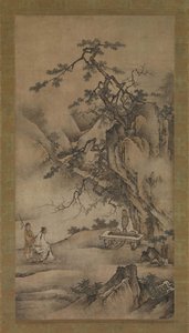 Bo Ya toca o Qin quando Zhong Ziqi escuta, década de 1530. de Unbekannt