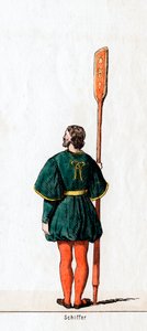 Barqueiro, figurino para peça de Shakespeares, Henrique VIII, século XIX de Unbekannt