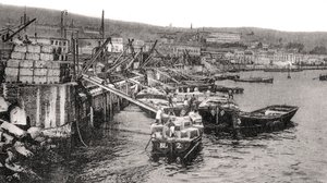 Barcos no rio Malecon, Valparaíso, Chile, c1900s de Unbekannt