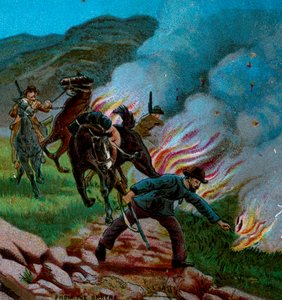 Boers Disparando o Veldt, 1900 de Unbekannt