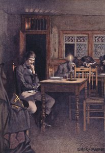 Bonaparte em 1792 como freqüentador de um restaurante Six-Sous em Paris, 1896 de Unbekannt