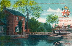 Boulters Lock e o rio Tamisa, c1910 de Unbekannt