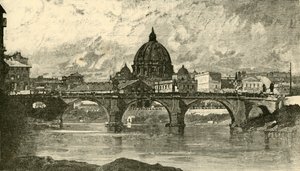 Ponte de St. Angelo, Roma, 1890. de Unbekannt