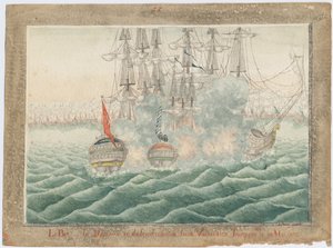 Brig Mercury lutando contra dois navios turcos em 14 de maio de 1829, 1829 de Unbekannt