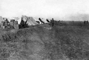 Campo britânico de 15 RWR, perto de Bagdá, 1918 de Unbekannt