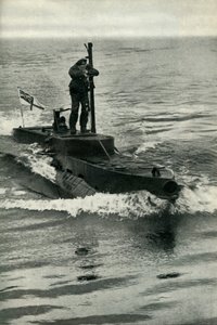 Submarino anão britânico X-Craft, Segunda Guerra Mundial, 1945. de Unbekannt