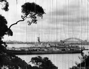 Porta-aviões britânico HMS Venerable, Sydney, Austrália, c1946 de Unbekannt