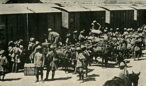 Soldados britânicos e indianos em Bombaim, Índia, Primeira Guerra Mundial, 1914, c1920. de Unbekannt