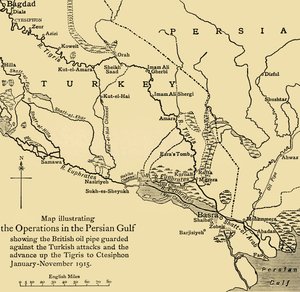 Oleoduto britânico no Oriente Médio, Primeira Guerra Mundial, 1915, c1920. de Unbekannt