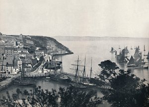 Brixham - a cidade mais baixa, mostrando a frota pesqueira, 1895 de Unbekannt