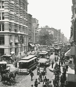 Broadway, Nova York, EUA, 1895. de Unbekannt