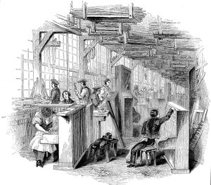 Fábrica de piano de Broadwoods, Horseferry Road, Westminster, Londres, 1842 de Unbekannt