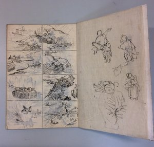 Pincel e Desenhos de Tinta após a Vida e Pinturas, 1895 . de Unbekannt