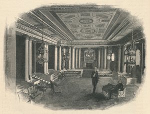 Palácio de Buckingham: The Marble Hall, 1886 de Unbekannt