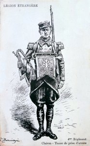 Bugler, 4º Regimento da Legião Estrangeira Francesa, século 20 de Unbekannt