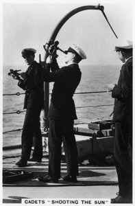 Cadetes atirando ao sol, Royal Navy College, 1937 de Unbekannt