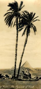 Cairo - As pirâmides de Girzeh, c1918-c1939. de Unbekannt