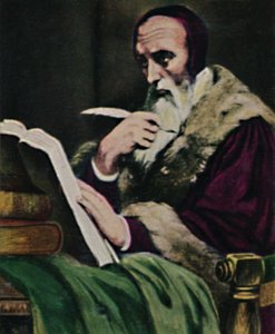 Calvin 1509-1564. - Pintura de Scheffer, 1934. de Unbekannt