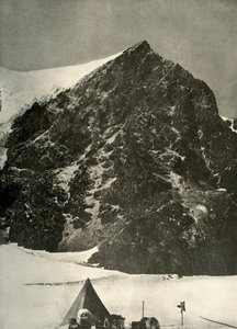 Acampe em 17 de dezembro na Geleira Ferrar abaixo da Rocha Sentinela, 1908, 1909 de Unbekannt