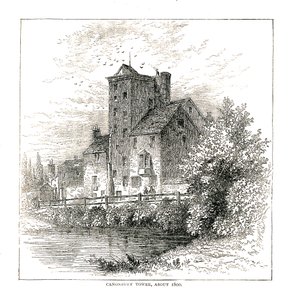 Torre Canonbury Por volta de 1800, 1878 de Unbekannt