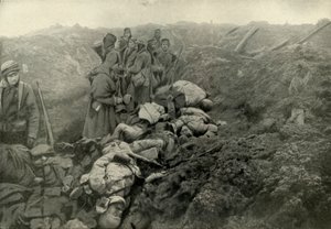 Trincheiras alemãs capturadas em Les Eparges, 1919. de Unbekannt