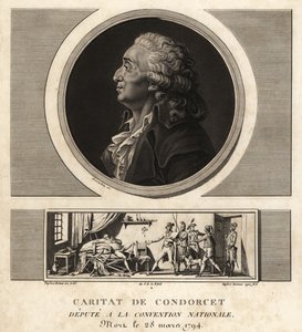 Caritat de Condorcet (1743-1794), filósofo e matemático francês de Unbekannt