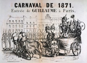 Carnaval de 1871, Guilherme I da Prússia, entrando em Paris, fevereiro de 1871 de Unbekannt