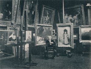 Carolus Duran em seu estúdio, c1897 de Unbekannt