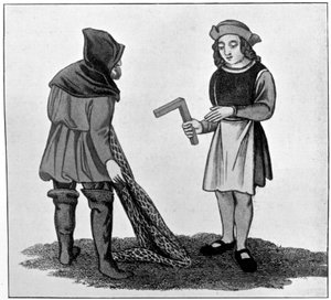 Carpinteiro e pescador, século XV, 1910 de Unbekannt
