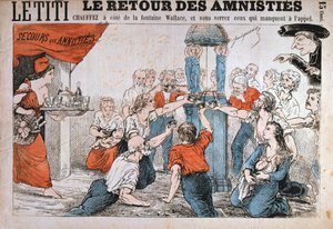 Desenho animado, Comuna de Paris, 1871 de Unbekannt