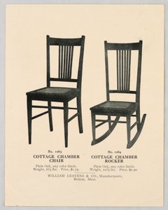 Ilustração do Catálogo, Desenhos para Cadeiras, 1904-05 de Unbekannt