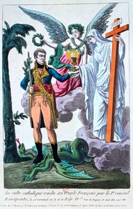 O culto católico retornou ao povo francês pelo 1º cônsul Bonaparte, século XIX de Unbekannt