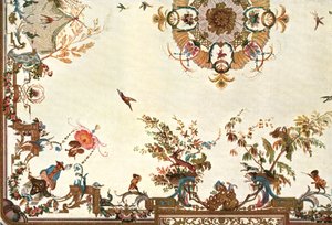 Teto na Grande Lingerie, Château de Chantilly, França, 1928. de Unbekannt