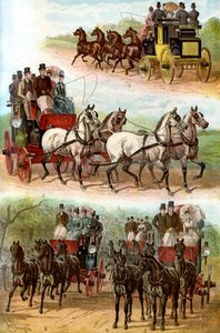 Equipes célebres no parque, 1887 de Unbekannt
