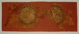 Banquete celestial pendurado, da tumba do bispo Gurb, 1200-1284. de Unbekannt