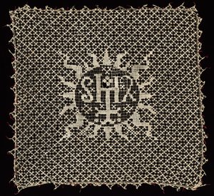 Chalice Veil with Monogram of Christ, 1500s. de Unbekannt