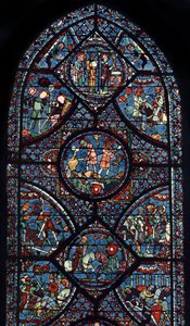 Janela de Carlos Magno, Catedral de Chartres, França, c1225 de Unbekannt