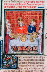 Carlos IV recebendo presentes, 1375-1379 de Unbekannt